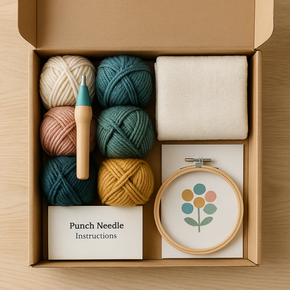 Punch Perfect – create your own textured Art | Punch Needle DIY-Kit