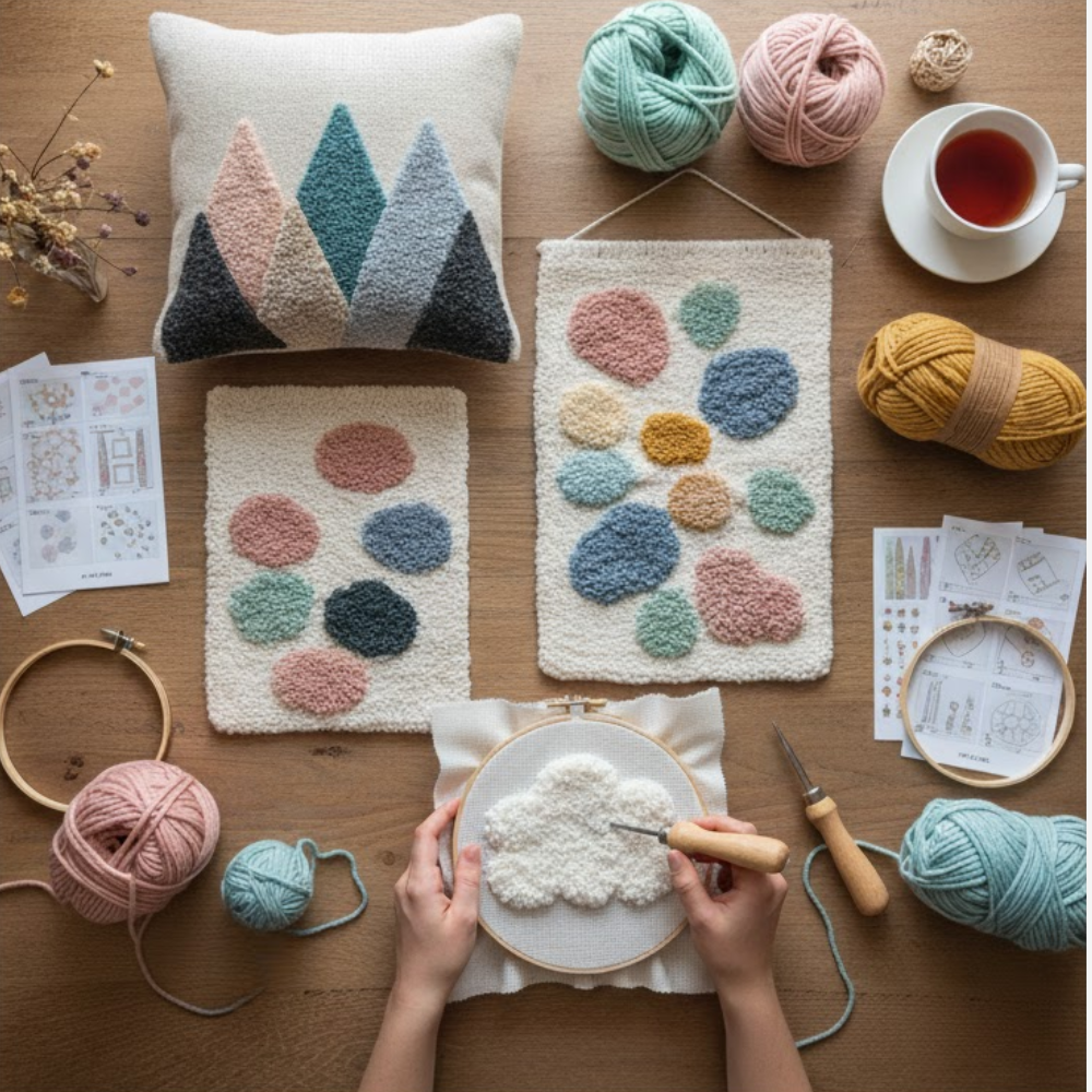 Punch Perfect – create your own textured Art | Punch Needle DIY-Kit