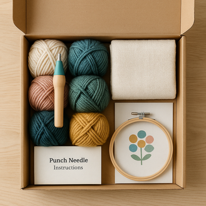 Punch Perfect – create your own textured Art | Punch Needle DIY-Kit